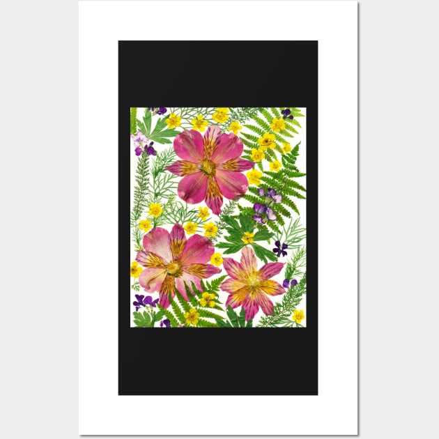 Floral Fantasy Art Print Pink Alstroemeria Botanical Poster Home Decor Wall Art Wall Art by ZiggyPrint